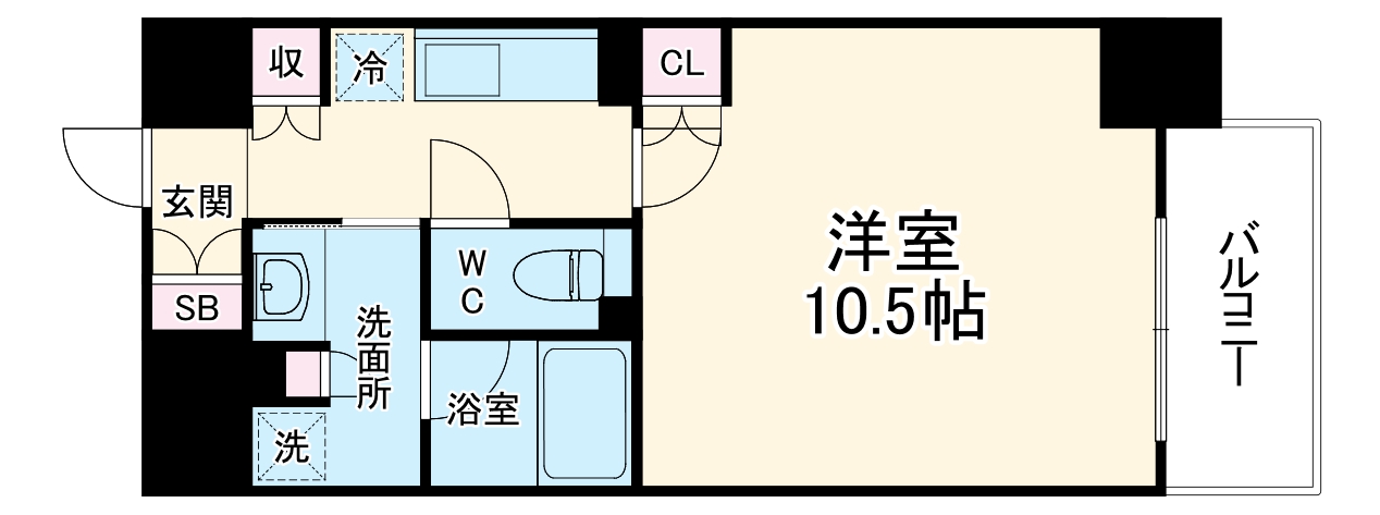 ジオ天満橋上町台レジデンスの間取り
