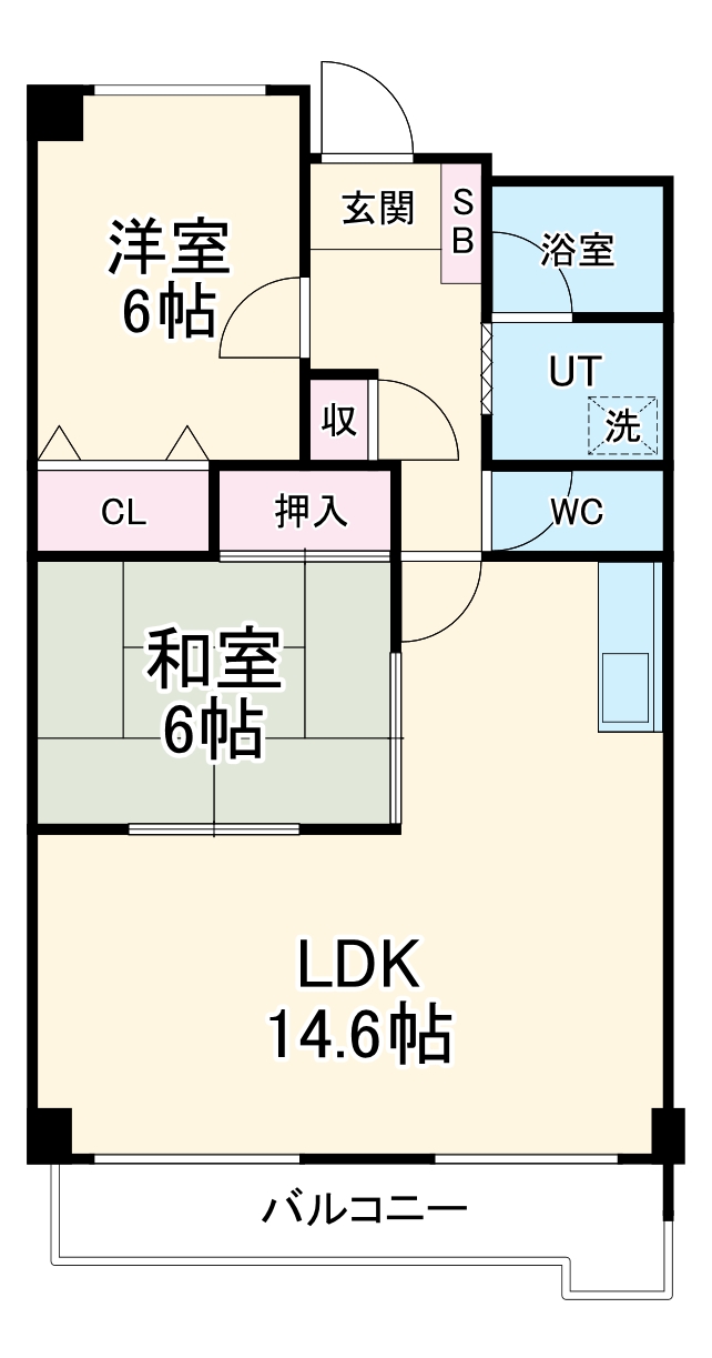 奥センチュリーハイツⅢの間取り