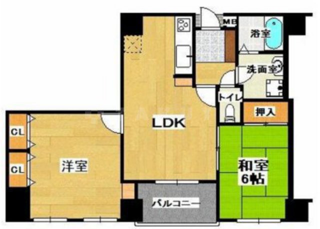 ベルデフラッツ淡路駅前の間取り