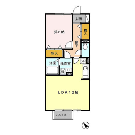 ヴィアノ Ⅰの間取り
