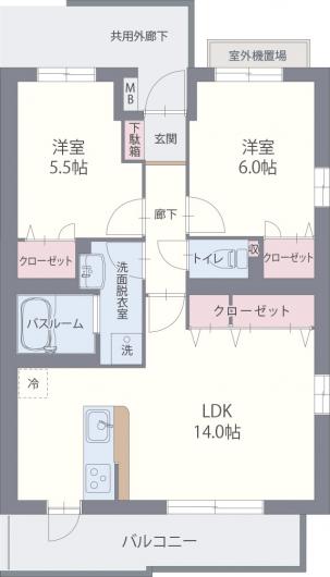 グリーンヒルズ WESTⅡの間取り