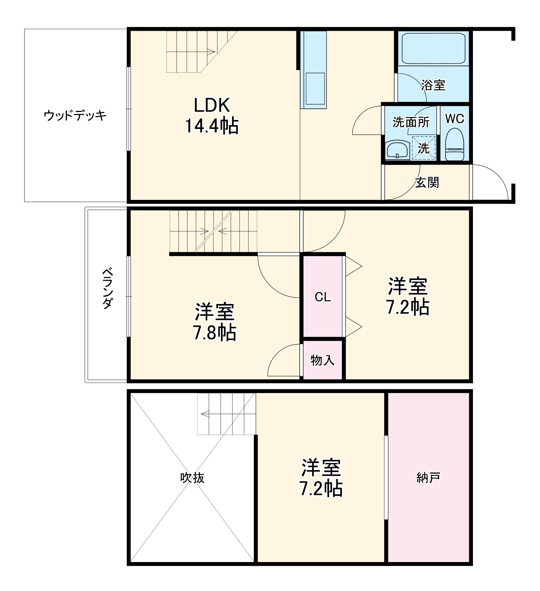 Tuscany Villas Bの間取り