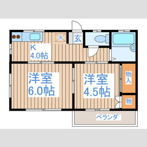 コーポニューハッピーの間取り