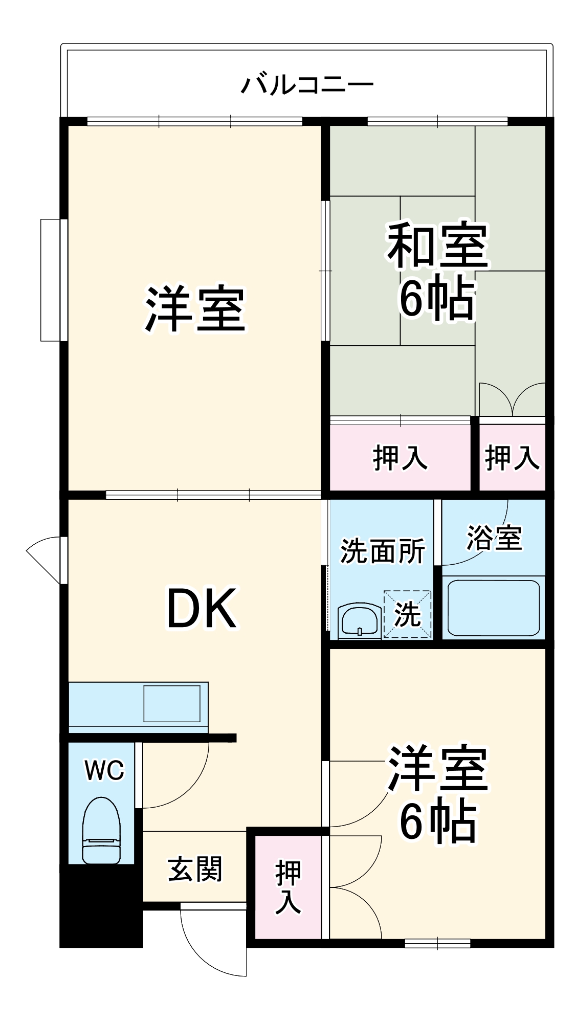 アビタシオン富士岡の間取り