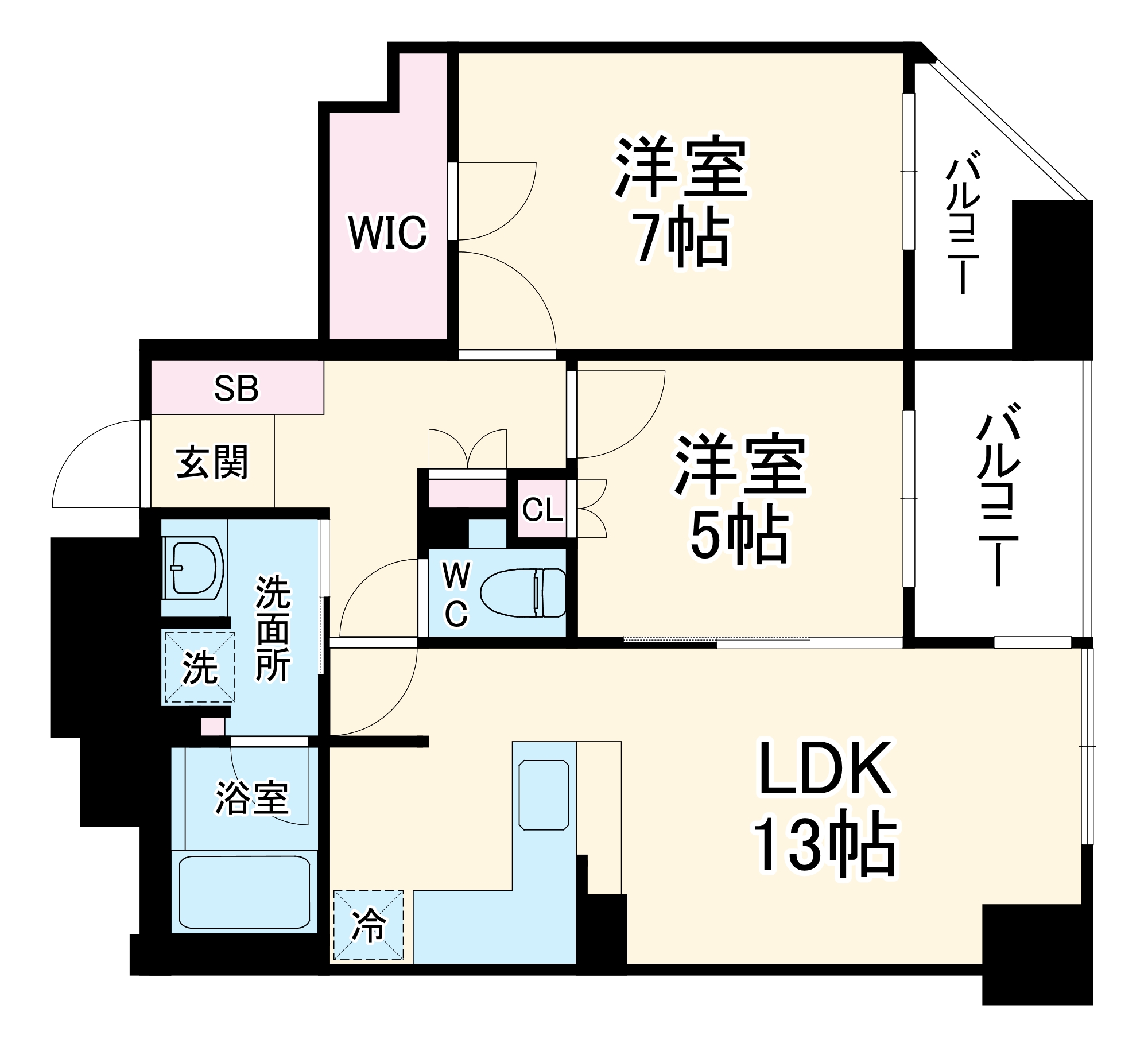 シティハウス大手前の間取り