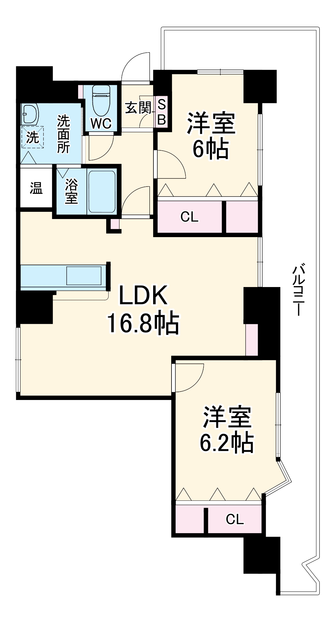 フォレステージュ谷町の間取り