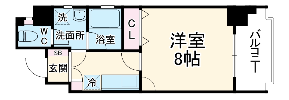 キャナルコート内久宝寺の間取り