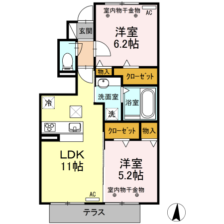 ルーチェソラーレの間取り