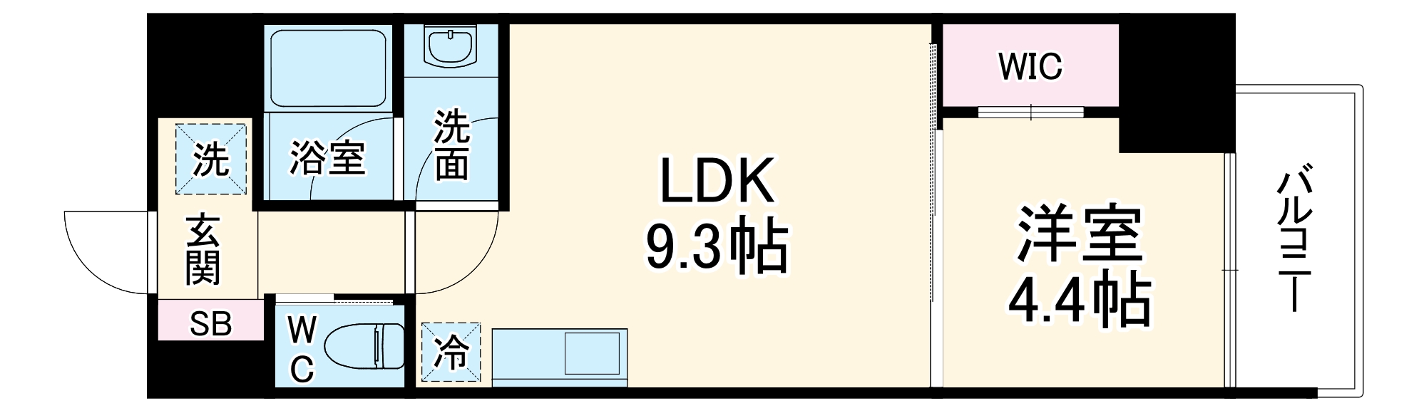 ブエナビスタ大手通の間取り