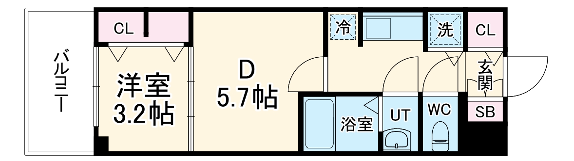 S-RESIDENCE日本橋Qualierの間取り