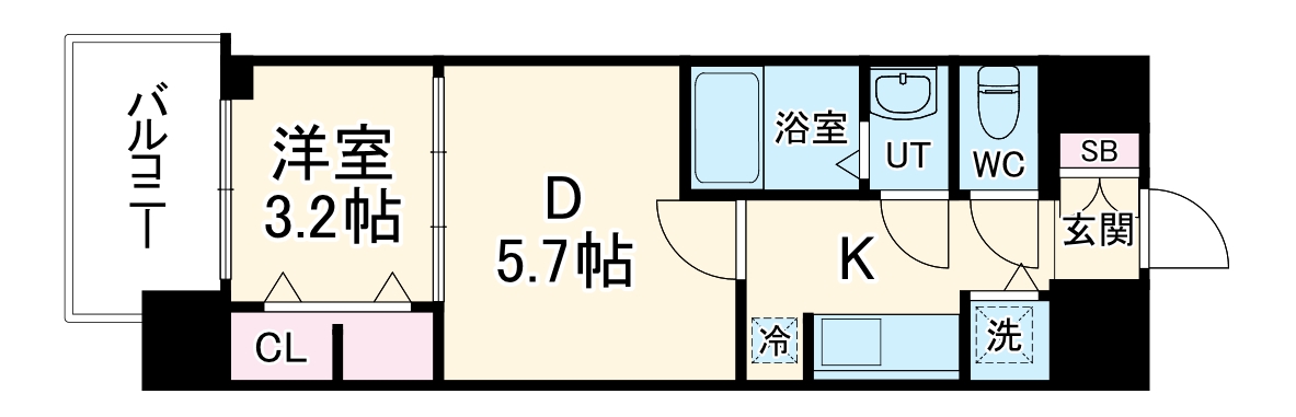 S-RESIDENCE日本橋Qualierの間取り