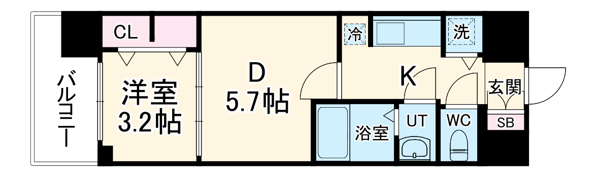 S-RESIDENCE日本橋Qualierの間取り