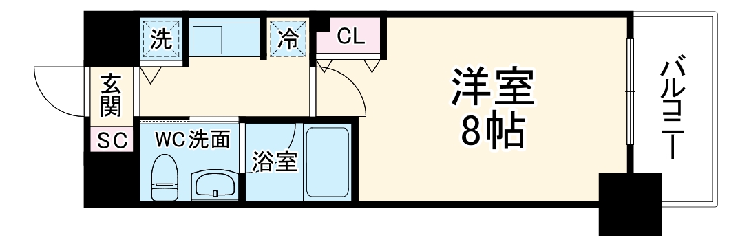 ISM谷町六丁目の間取り