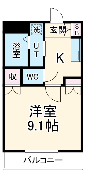 ソフィアブルーの間取り