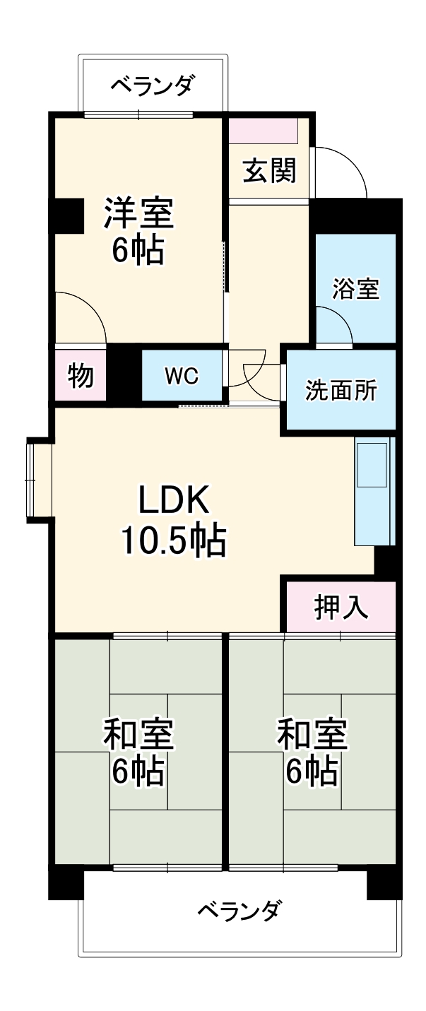 赤坪小菅ビルの間取り