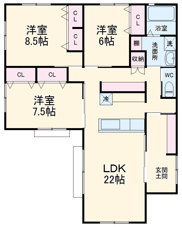 CasaFeliz E棟の間取り