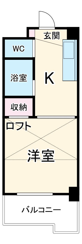 サン・ウエダビルⅠの間取り