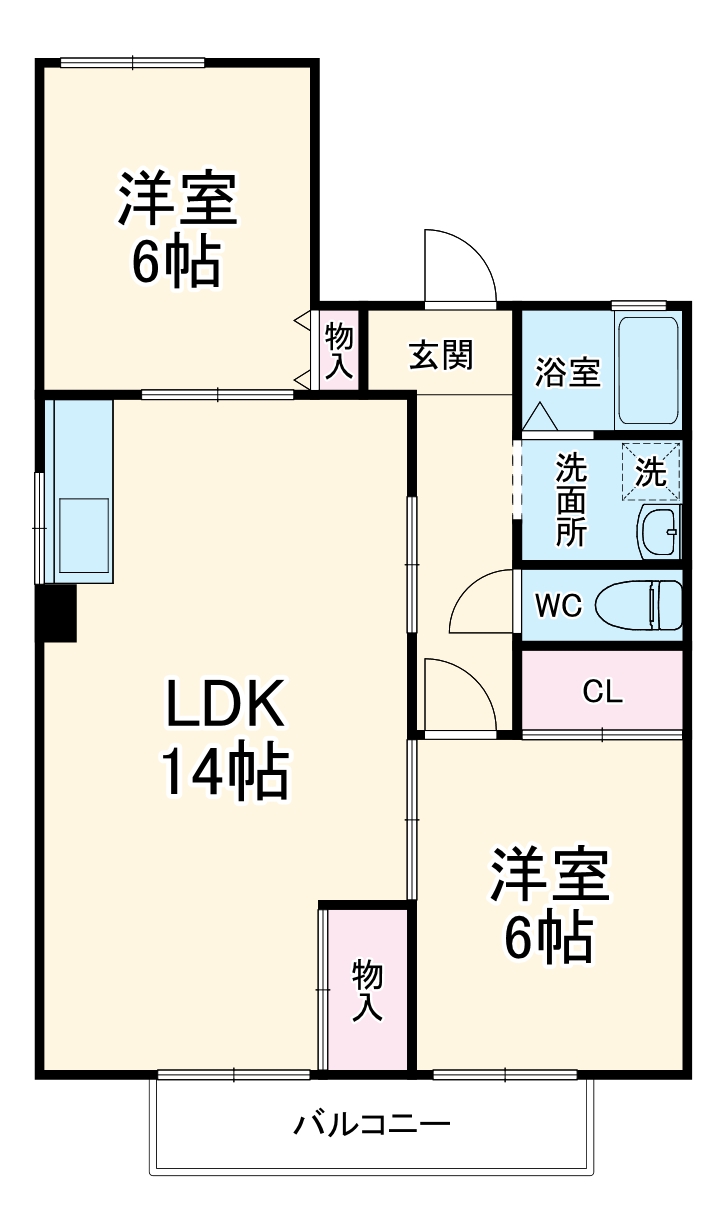 ハートホーム512の間取り