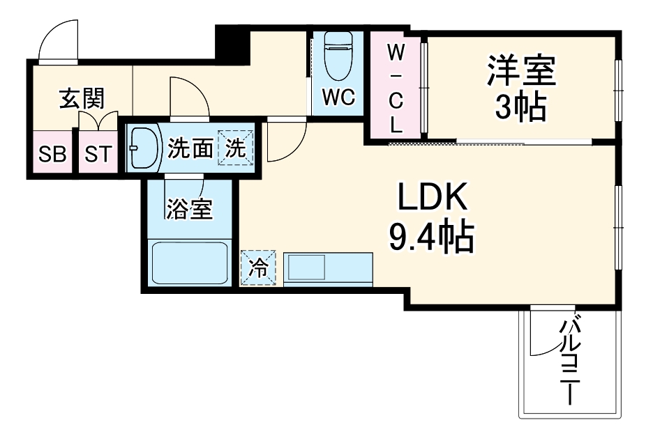 ミュプレ北浜EASTの間取り