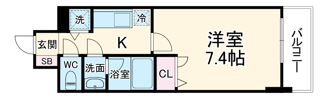アーバネックス大阪城WESTの間取り
