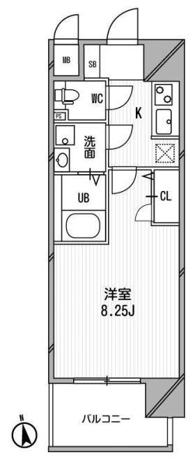 アーデン谷町の間取り