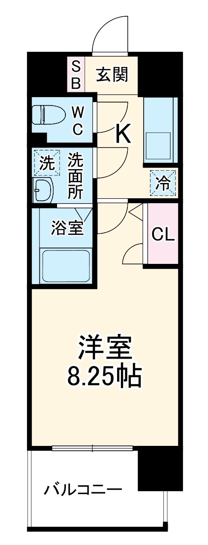 アーデン谷町の間取り