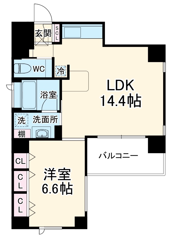 B-PROUD天満橋の間取り