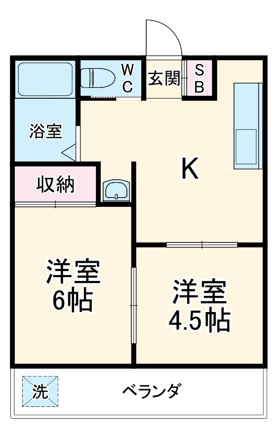 小熊コーポの間取り