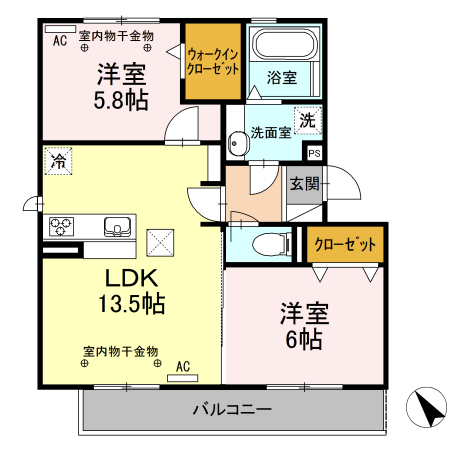 ラ・プランドールの間取り