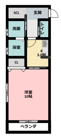 BELL TREE平口の間取り