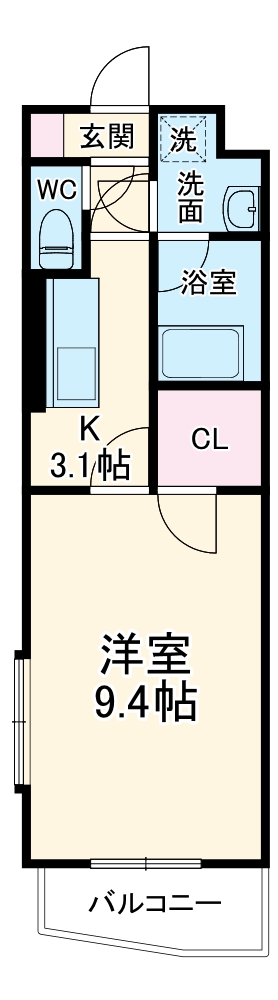 クレインアヴェニューの間取り