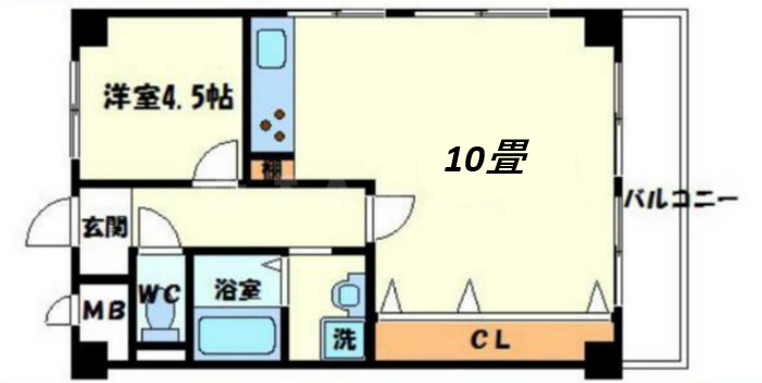 ダイアパレス三国１号館の間取り