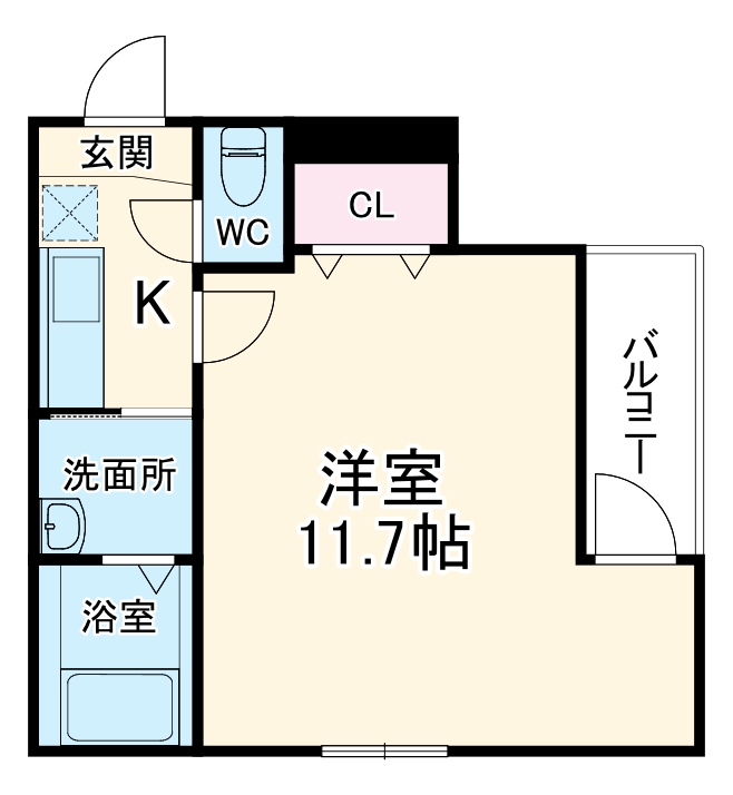 フジパレス都島御幸町の間取り