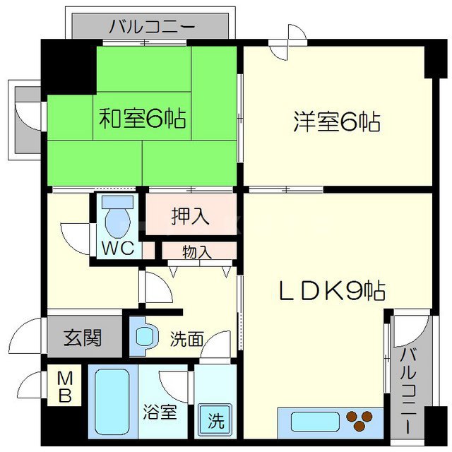 トータス西天満の間取り