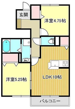 エルメゾンシオンCの間取り