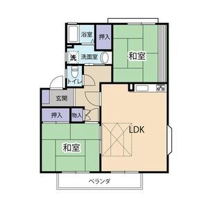 セゾンド気賀Bの間取り