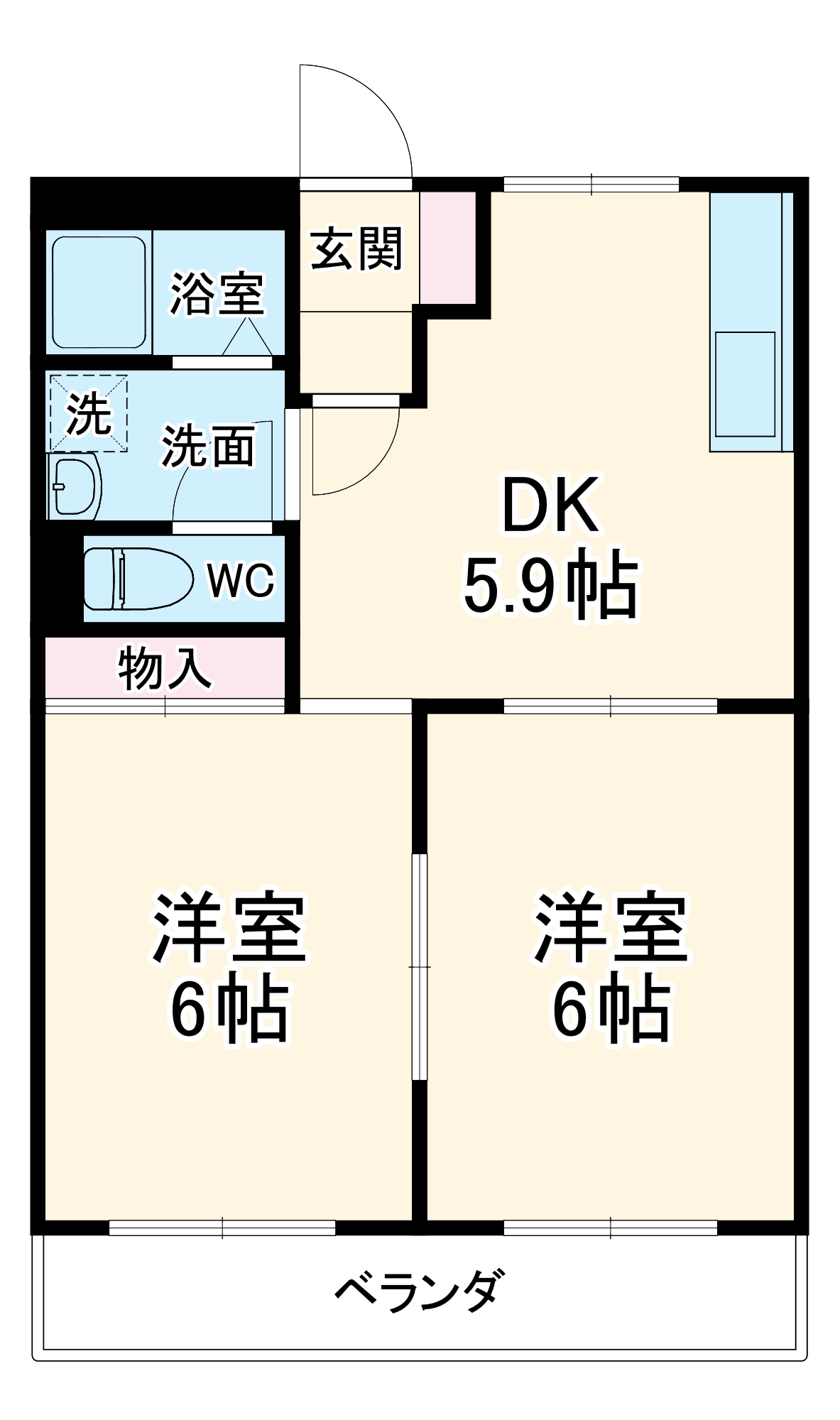 アズールNの間取り