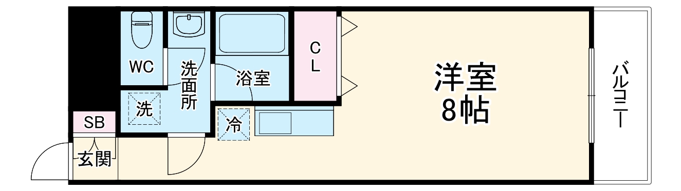 アイディール中之島の間取り
