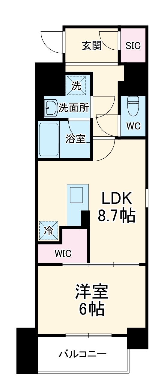 ヴェール同心の間取り