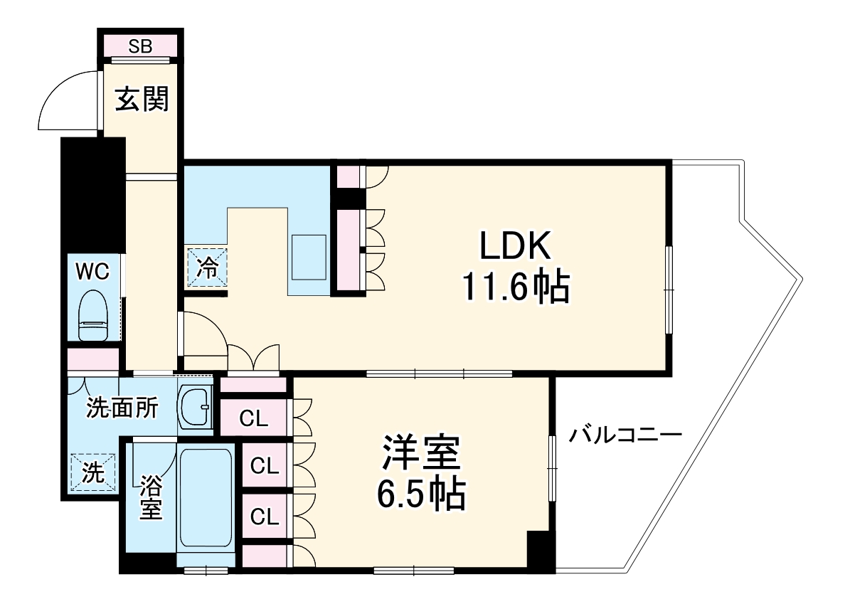 リーガル梅田EASTの間取り