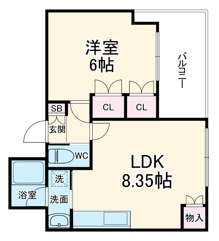 アフィット天満橋の間取り