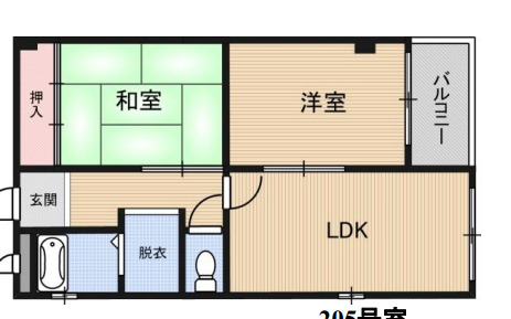 アイバレー新大阪の間取り