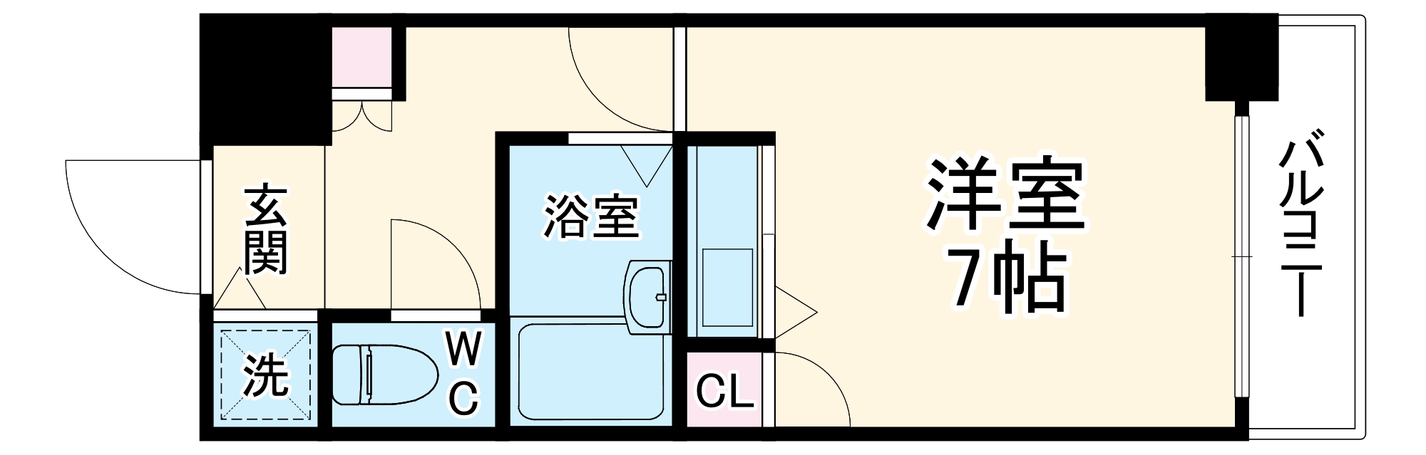 リーガル天神橋の間取り