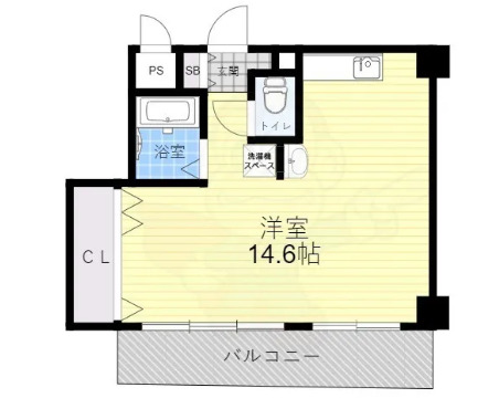 大拓ハイツ6の間取り