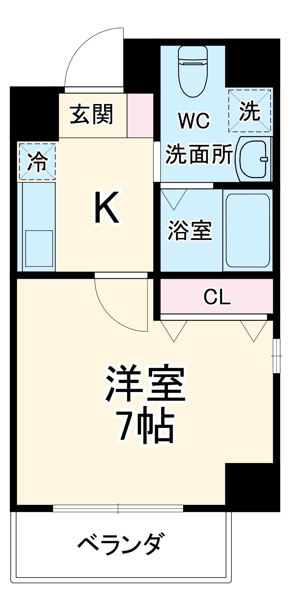 ラ・フォーレ松ヶ枝町Ⅰの間取り
