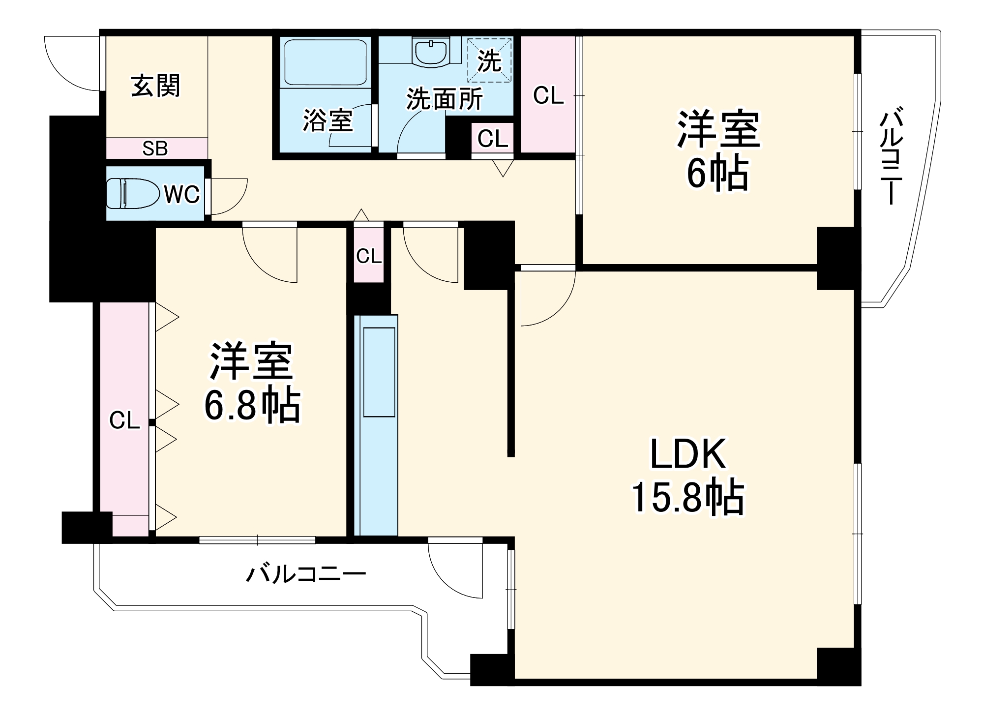 グランツ新大阪の間取り