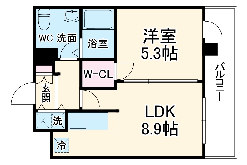フローライト南森町の間取り