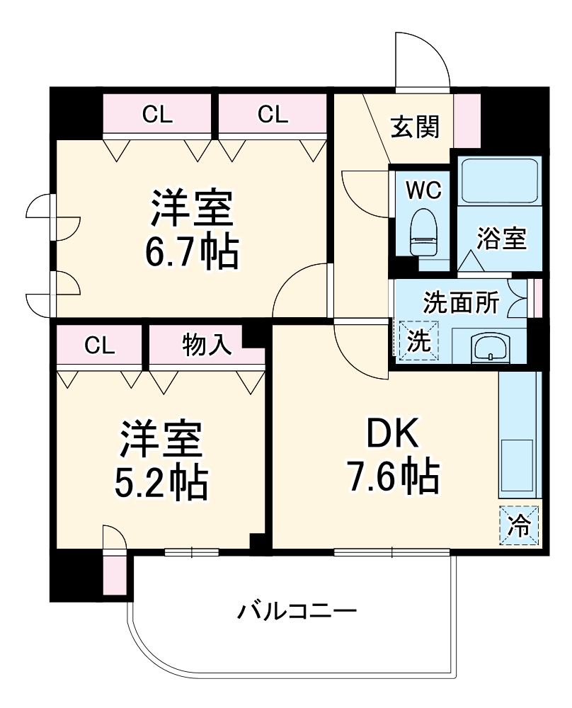 D-room Futabaの間取り