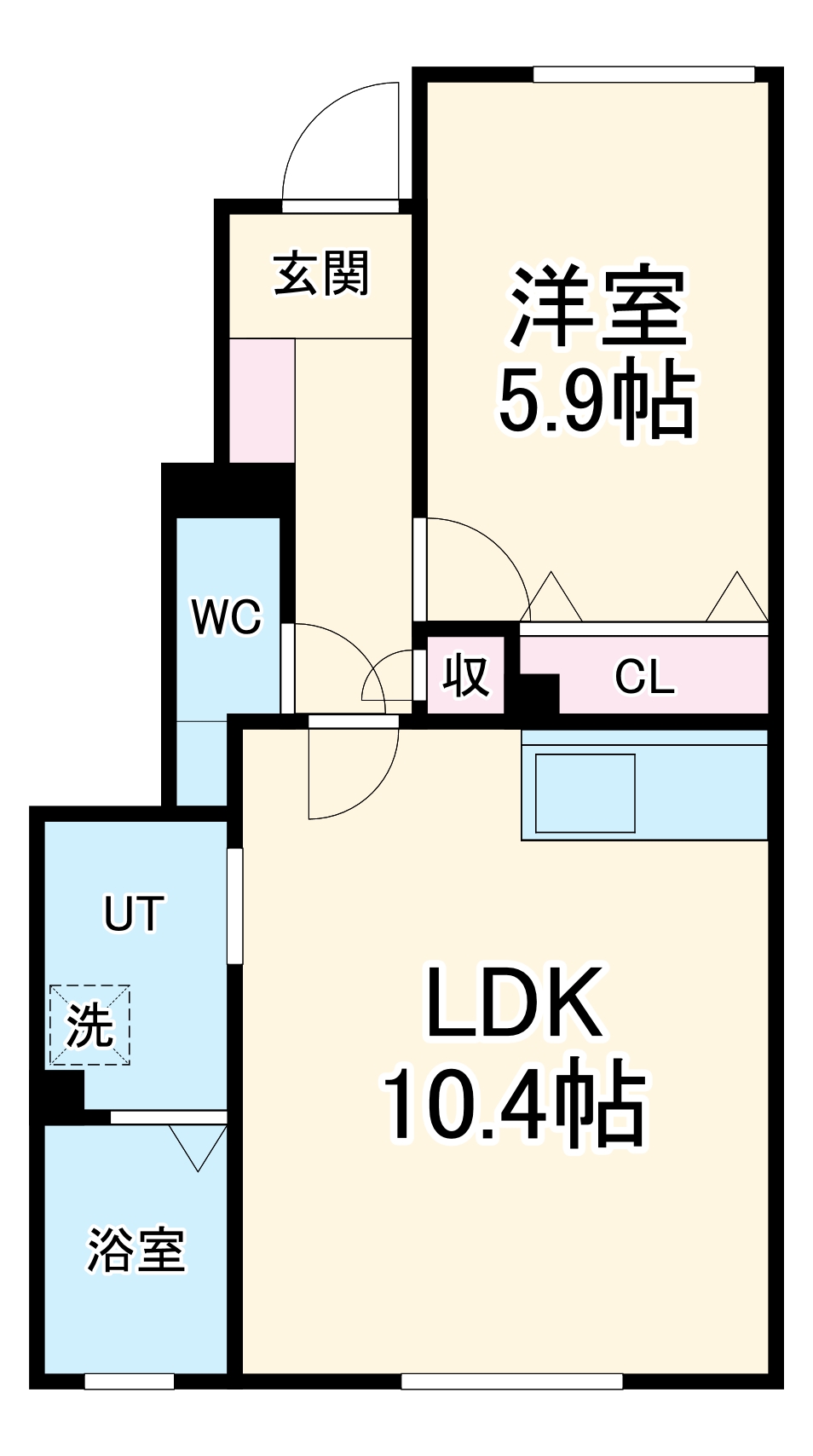 ヨーロピアンシャレー大堀の間取り