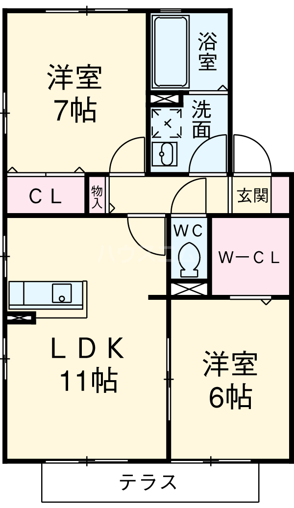 セジュール平針の間取り